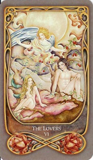 The Lovers from the Fenestra Tarot